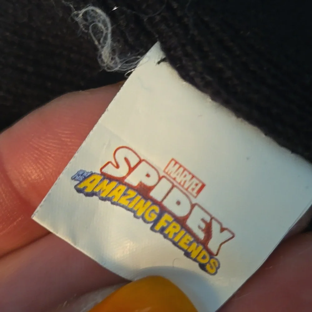Marvel SPIDEY Black Beanie with‎ Pom Pom
